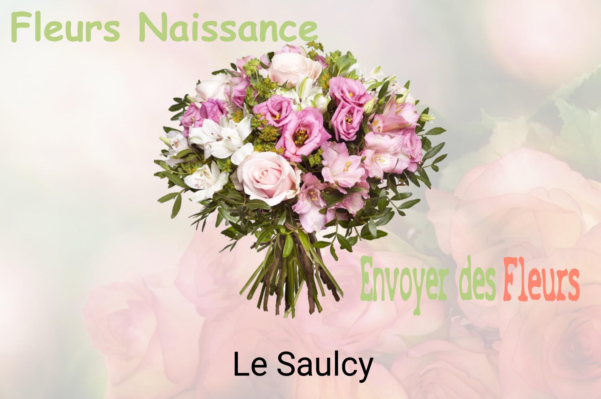 Bouquet de fleurs de naissance livré à Le Saulcy